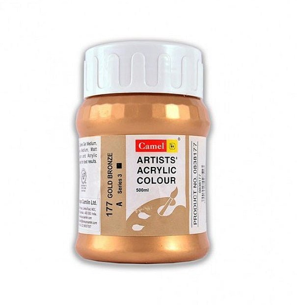 Camlin Kokuyo Artist Acrylic Colour 500 ml Series 3 Cadmium Yellow Medium  Hue