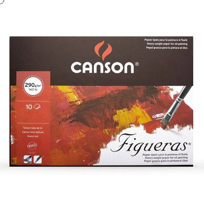 Canson Figueras Pad Canvas grain 290gsm (A3 Size: 30x40cm) | Reliance Fine Art |Art PadsPaper Pads for PaintingSketch Pads & Papers