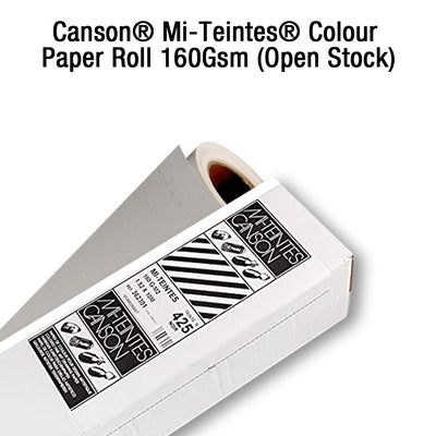 Canson® Mi-Teintes® Black Paper Roll 160Gsm 160gsm Size: 152cms x10 meter | Reliance Fine Art |Paper RollsSketch Pads & Papers