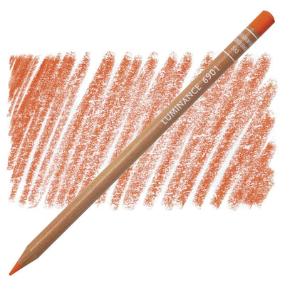 CaranD'ache Luminance 6901 Pencil Cadmium Orange (533) | Reliance Fine Art |Carendache Luminance Singles