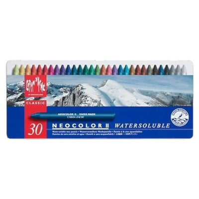 CaranD'ache Neocolor Watersoluble Pastels Set of 30 (7500.330) | Reliance Fine Art |Pastels