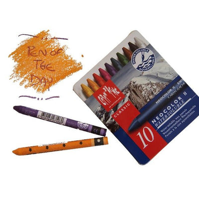 CaranD'ache Neocolor Watersoluble Wax Pastels Set of 10 - Summer Edition (7500.912) | Reliance Fine Art |Pastels