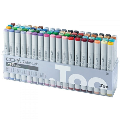 Copic Sketch 72 Shades Set B - Alcohol Markers | Reliance Fine Art |Markers