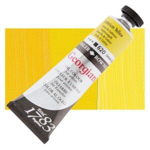 Daler Rowney Georgian Oil 38 ML Cadmium Yellow (620) | Reliance Fine Art |Daler & Rowney Georgian Oil ColoursOil Paints