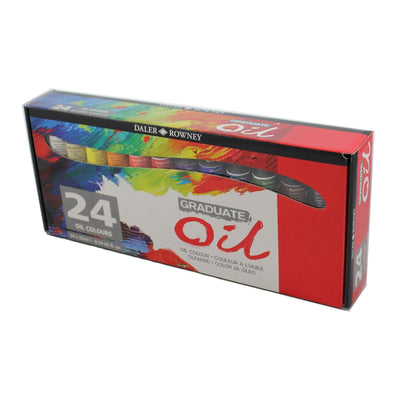 Daler Rowney Graduate Oil Paint Set Of 24 Colours 22ml | Reliance Fine Art |Oil Paint SetsPaint Sets