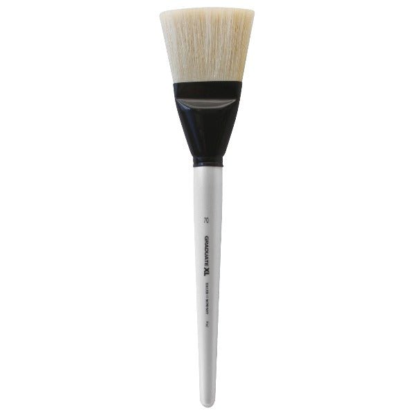 Daler Rowney Graduate XL Natural White Bristle Flat Brush Size 70 (212362070) | Reliance Fine Art |Wash Brushes