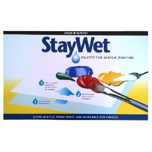 Daler Rowney Stay Wet Palette for Acrylic Painting 