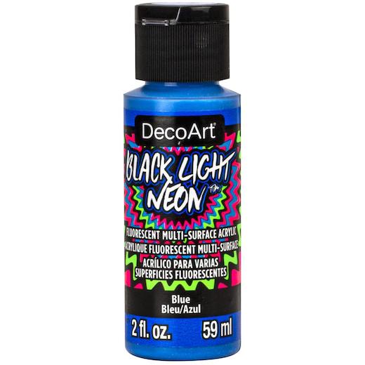 Deco Art Black Light Neons 2Oz Blue | Reliance Fine Art |Glow in the Dark Paints