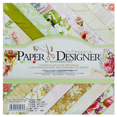 Designer Paper Pack 7x7 Bloom Flower (DSM011) | Reliance Fine Art |A4 & A5Paper PacksPaper Packs A3