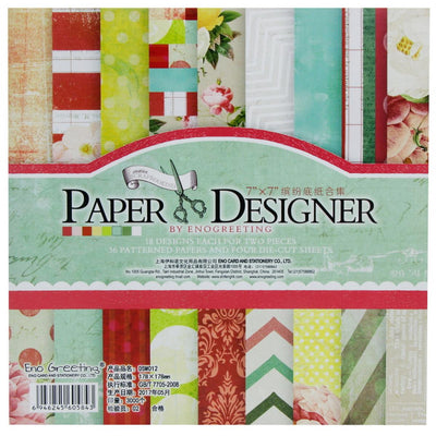 Designer Paper Pack 7x7 Flowers (DSM012) | Reliance Fine Art |A4 & A5Paper PacksPaper Packs A3