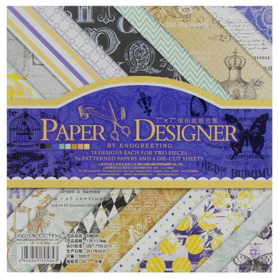 Designer Paper Pack 7x7 Retro Series (DSM008) | Reliance Fine Art |A4 & A5Paper PacksPaper Packs A3