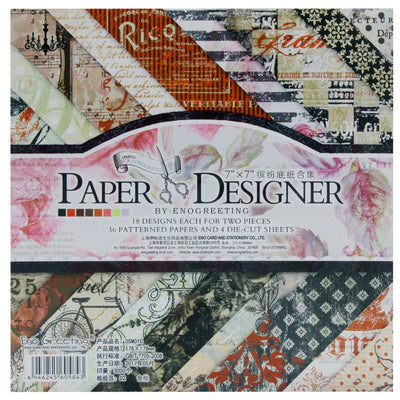 Designer Paper Pack 7x7 Retro Series (DSM010) | Reliance Fine Art |A4 & A5Paper PacksPaper Packs A3
