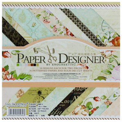 Designer Paper Pack 7x7 Romantic (DSM014) | Reliance Fine Art |A4 & A5Paper PacksPaper Packs A3