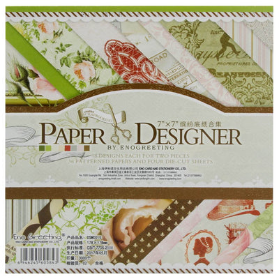 Designer Paper Pack 7x7 Romantic (DSM015) | Reliance Fine Art |A4 & A5Paper PacksPaper Packs A3