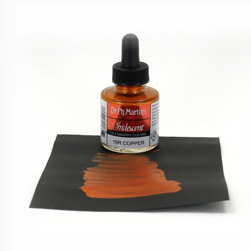 Dr. Ph Martins Iridescent Calligraphy Colors Copper 30 ML | Reliance Fine Art |Artist InksPH Martins Iridescent Calligraphy Inks