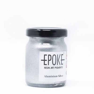 Epoke Metallic Pigments Aluminium Silver (75g) | Reliance Fine Art |Pigments for Resin & Fluid ArtResin and Fluid Art