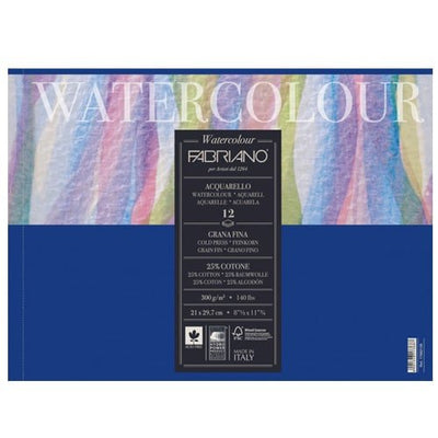 Fabriano Studio Watercolour Pad 200gsm CP (14`x19`)36X48Cm | Reliance Fine Art |Fabriano Watercolor PaperSketch Pads & PapersWatercolor Blocks and Pads