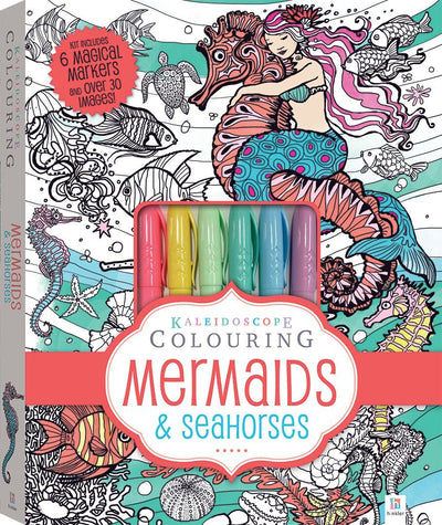 Kaleidoscope Colouring Mermaids and Seahorses | Reliance Fine Art |