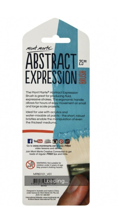 Mont Marte Abstract Expression Brush - 25MM (MPB0101) | Reliance Fine Art |Wash Brushes