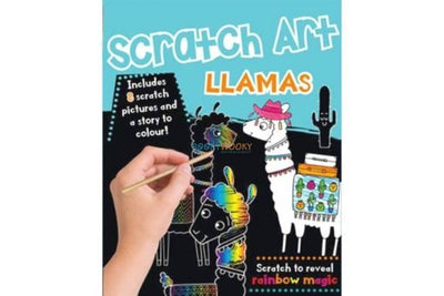Rainbow Fun Scratch Art Llamas Pack | Reliance Fine Art |