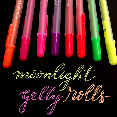 SAKURA GellyRoll Moonlight Pens Set of 12 Colors | Reliance Fine Art |Illustration Pens & Brush Pens