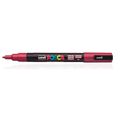 Uni Posca Marker Dark Red 0.9-1.3mm (12T) | Reliance Fine Art |MarkersPaint Markers