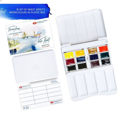White Nights Watercolor Pan Set of 12 | Reliance Fine Art |Paint SetsWatercolor PaintWatercolor Paint Sets