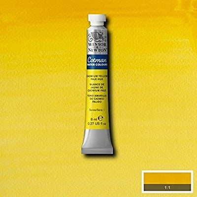 Winsor & Newton Cotman Water Colour 8ML CADMIUM YELLOW PALE HUE | Reliance Fine Art |Water ColorWatercolor PaintWinsor & Newton Cotman Watercolour