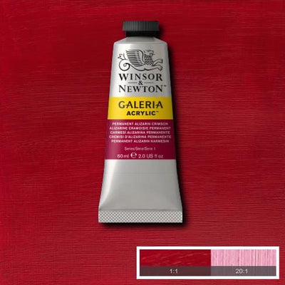 Winsor & Newton Galeria 60ML Permanent Alizarin Crimson | Reliance Fine Art |Acrylic PaintsWinsor Newton Galeria Acrylic Paint