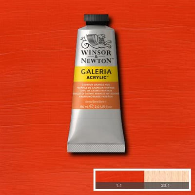 Winsor & Newton Galeria Acrylic 60ML Cadmium Orange Hue | Reliance Fine Art |Acrylic PaintsWinsor Newton Galeria Acrylic Paint