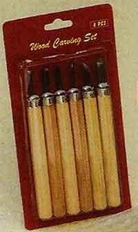 Wood Carving set of 6 | Reliance Fine Art |