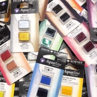 DALER ROWNEY AQUAFINE WATERCOLOR HALF PANS - reliancefineart.com