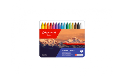 CaranD'ache Neocolor I Water-Resistant Wax Pastels Set of 15 (7000.315) | Reliance Fine Art |Pastels