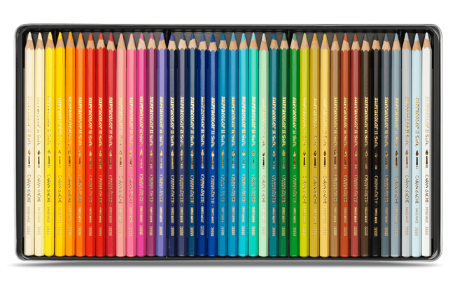 CaranD`ache Artist Supracolour Soft Pencils Set of 40 (3888.340) | Reliance Fine Art |Sketching Pencils Sets