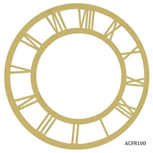 Acrylic Clock Frame Romen Nos Gold 10 Inch (ACFR100) | Reliance Fine Art |Moulds & Surfaces for Resin and Fluid ArtResin and Fluid Art