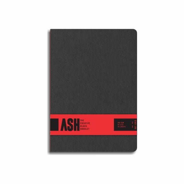 Anupam Ash Soft Cover - Black Sketch Book - A4 | Reliance Fine Art |Art JournalsSketch Pads & Papers