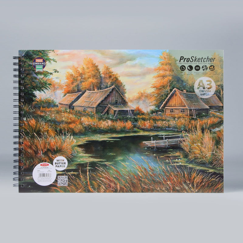 Anupam ProSketcher Drawing Book (With Butter Paper) - A3 | Reliance Fine Art |Art PadsSketch Pads & Papers