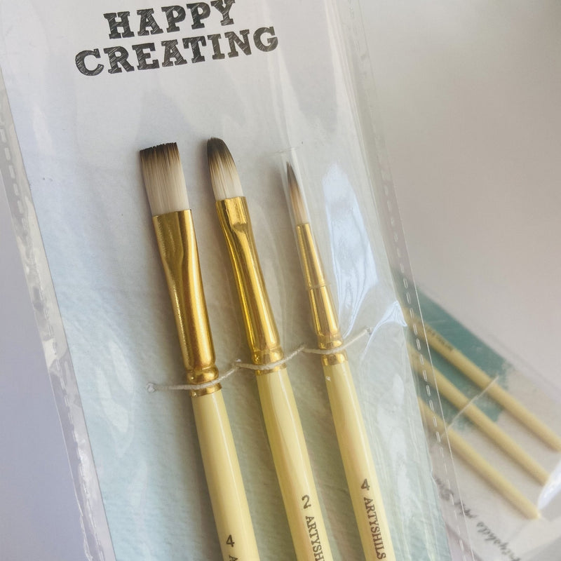 Artyshils Art Brush Set of 3 Trial Pack | Reliance Fine Art |Brush Sets
