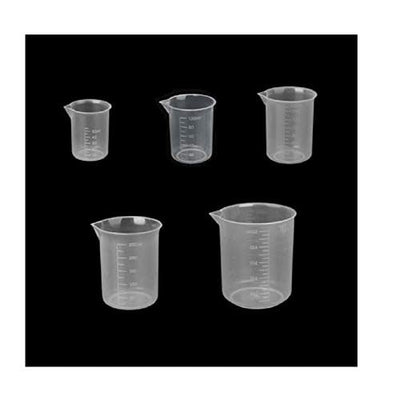 Beaker Plastic Measuring 50/100/250/500ML (BPM4PSET) | Reliance Fine Art |Art Tools & AccessoriesMoulds & Surfaces for Resin and Fluid ArtResin and Fluid Art