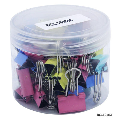 Binder Clips Colour 19mm 40pcs Box (BCC19MM) | Reliance Fine Art |Art Tools & Accessories