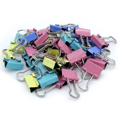 Binder Clips Colour 19mm 40pcs Box (BCC19MM) | Reliance Fine Art |Art Tools & Accessories