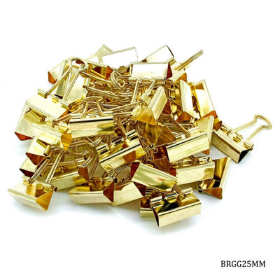 Binder Clips Gold 19mm 40pcs Box (BRGG19MM) | Reliance Fine Art |Art Tools & Accessories