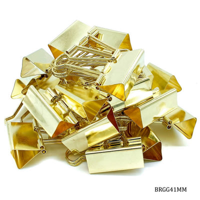 Binder Clips Gold 41mm 24pcs Box (BRGG41MM) | Reliance Fine Art |Art Tools & Accessories