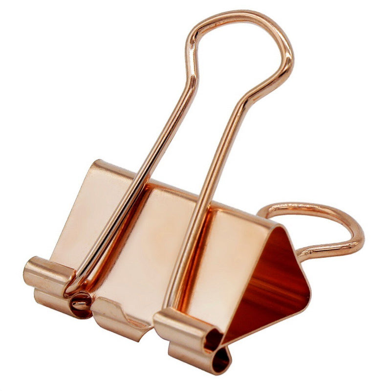 Binder Clips Rose Gold 41mm 24pcs Box (BRGC41MM) | Reliance Fine Art |Art Tools & Accessories