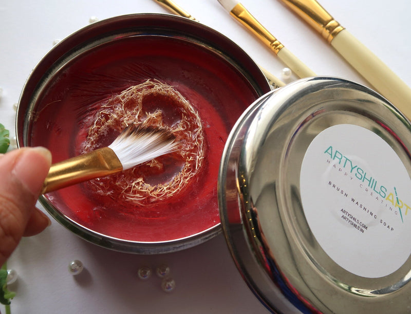 Brush Cleaning Soap Jar Jute Texture by Artyshils | Reliance Fine Art |Acrylic Mediums & VarnishesOil Mediums & Varnish