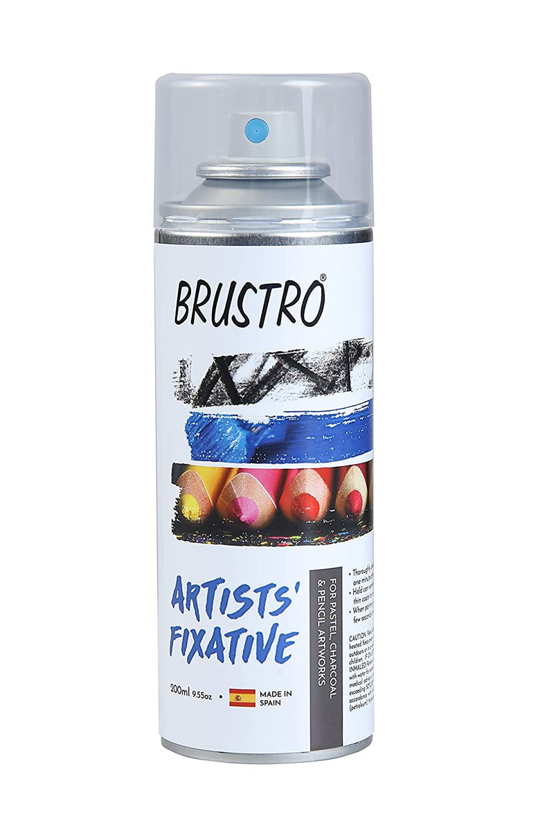 Brustro Artists Fixative - 200 ml Spray can | Reliance Fine Art |