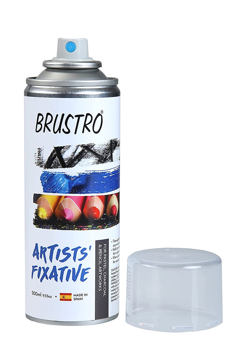 Brustro Artists Fixative - 200 ml Spray can | Reliance Fine Art |