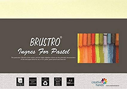 Brustro Artist`s Ingres Pastel Paper 160gsm A3 (20 Sheets) | Reliance Fine Art |A4 & A5Paper PacksPaper Packs A3