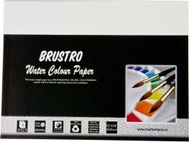 Brustro Artist`s WaterColour Papers 300gsm Hot Pressed A4 (9 Sheets) | Reliance Fine Art |A4 & A5Paper PacksPaper Packs A3