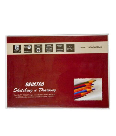 Brustro Artist`s WaterColour Papers 300gsm Rough A3 (4 Sheets) | Reliance Fine Art |A4 & A5Paper PacksPaper Packs A3